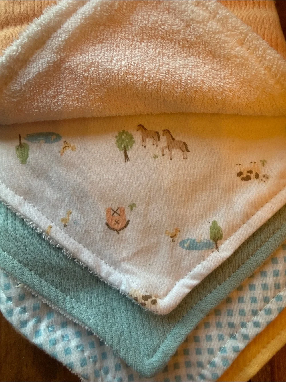Kyle + Deena Peach & Pastel 5-Pack Baby Bandana Bibs